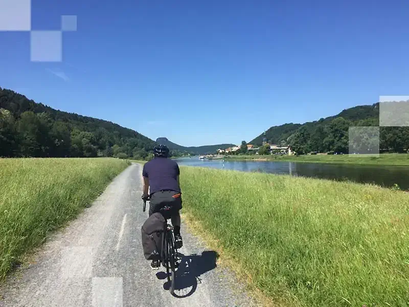 Biking along the Elbe is the perfect summer activity